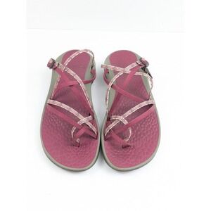 Chaco Women's Size 9 Z Cloud X2 Sandals Strappy Toe Loop Adjustable Maroon Size